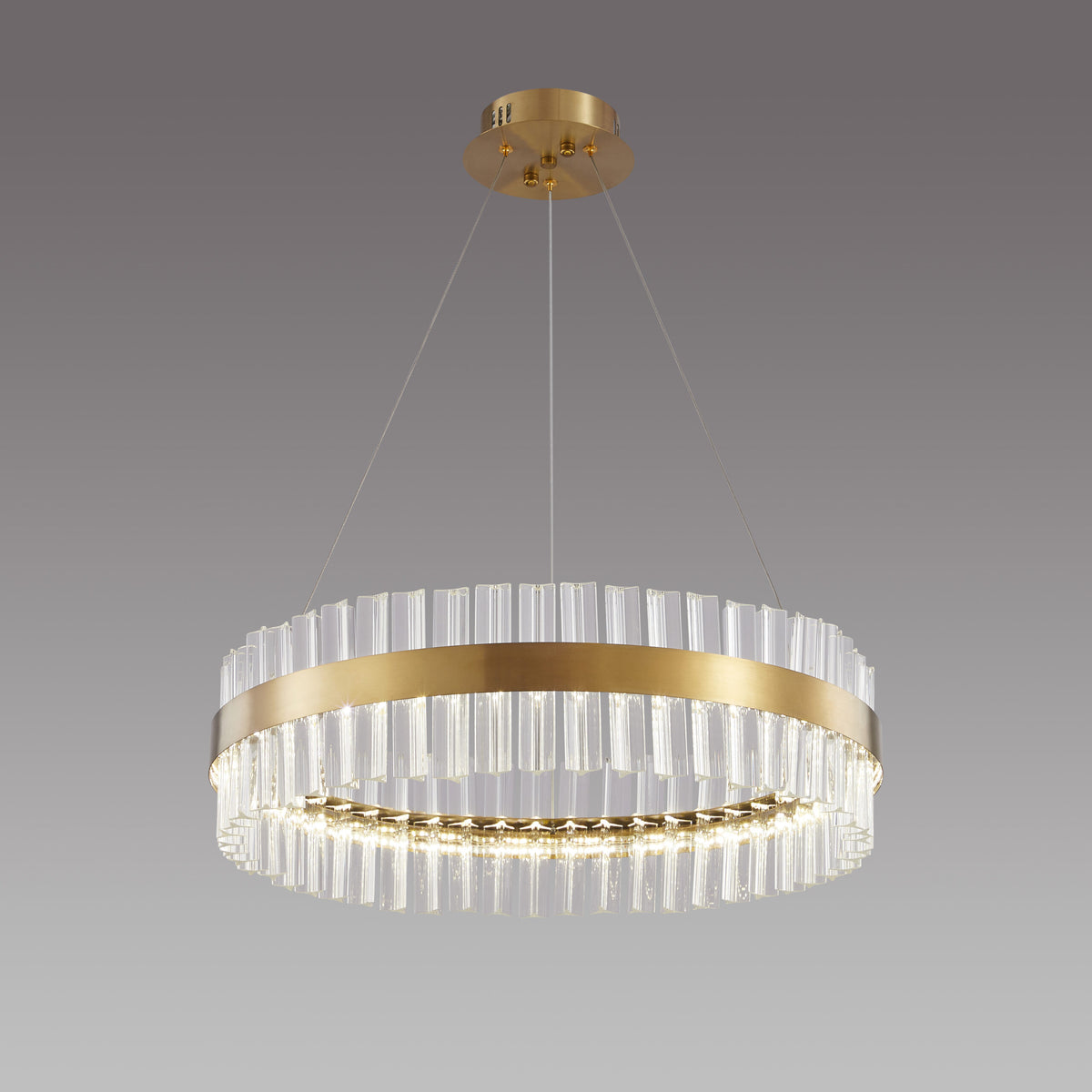 PDC 707-60 LED ΣΤΡΟΓΓΥΛΟ Φ60 ΜΕ ΚΡΥΣΤΑΛΛΑ