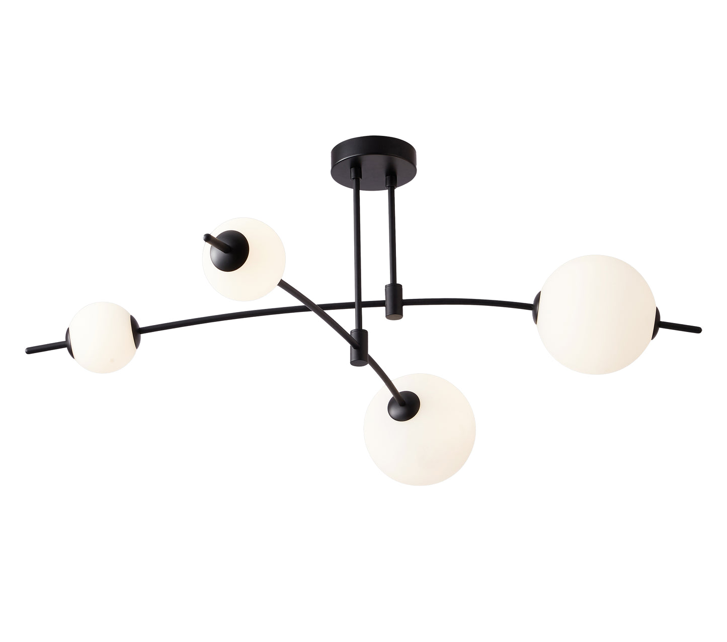 CCC 553-4 ΟΡΟΦΗΣ ΓΡΑΜΜΙΚΟ ΜΑΥΡΟΣ ΣΚΕΛΕΤΟΣ ΜΕ 4 ΦΟΥΣΚΕΣ LED 40W 3000K 2400 LMN