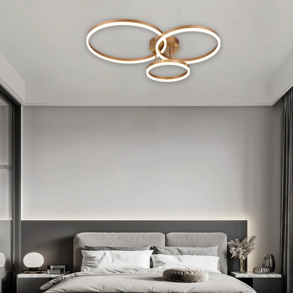 Inlight Φωτιστικό οροφής LED 75W 3CCT (by switch on base) D:80cm (6094-A-Silver)