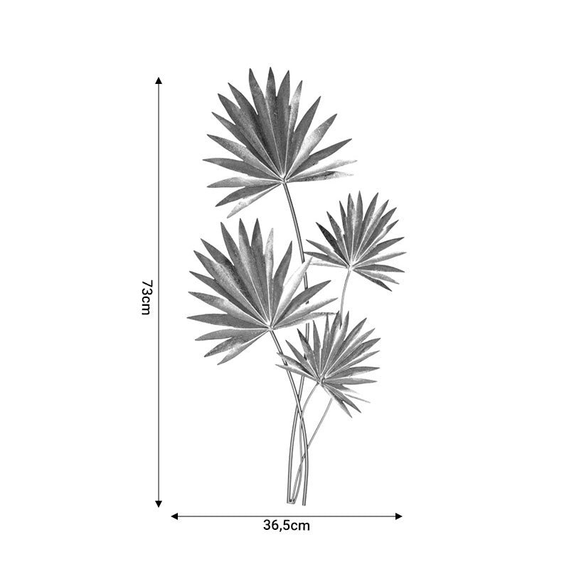 Διακοσμητικό τοίχου Feelty pakoworld χρυσό μέταλλο 36.5x2x73εκ