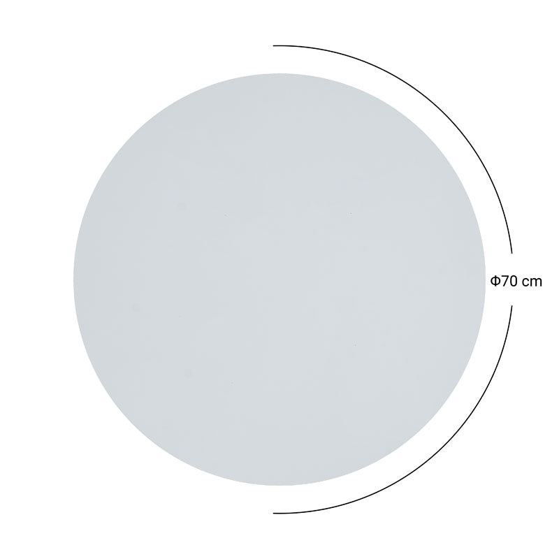 Επιφάνεια τραπεζιού Spritz pakoworld Werzalit φυσικό Φ70εκ πάχους 25mm