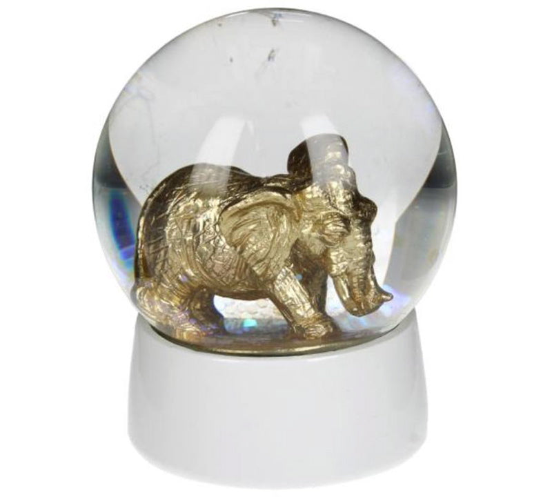 Χιονόμπαλλα με χρυσό ελεφαντάκι, 6.5cm