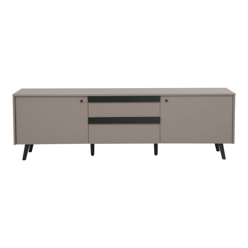 Έπιπλο τηλεόρασης Nectra pakoworld taupe με μαύρο 180x40x56εκ
