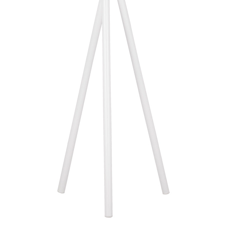 Καλόγερος ρούχων Sigar pakoworld μέταλλο-ξύλο σε λευκή-φυσική απόχρωση 49x51x187εκ