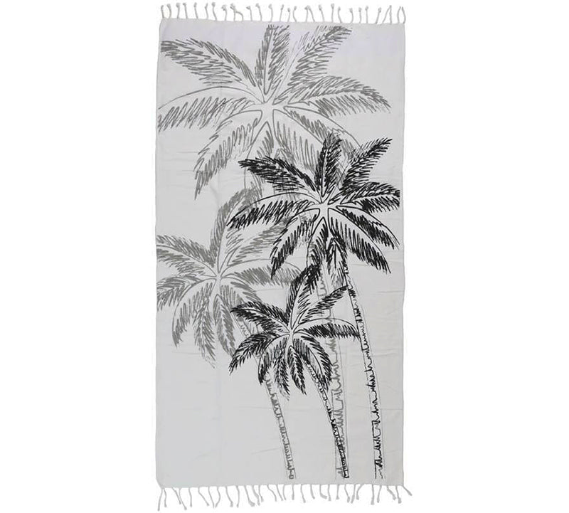 Πετσέτα Hammam σχ. Φοίνικες, 100x180cm