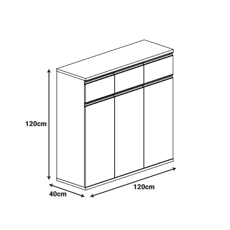 Ντουλάπια γραφείου επαγγελματικά Oscar pakoworld καρυδί-ανθρακί 240x40x120εκ