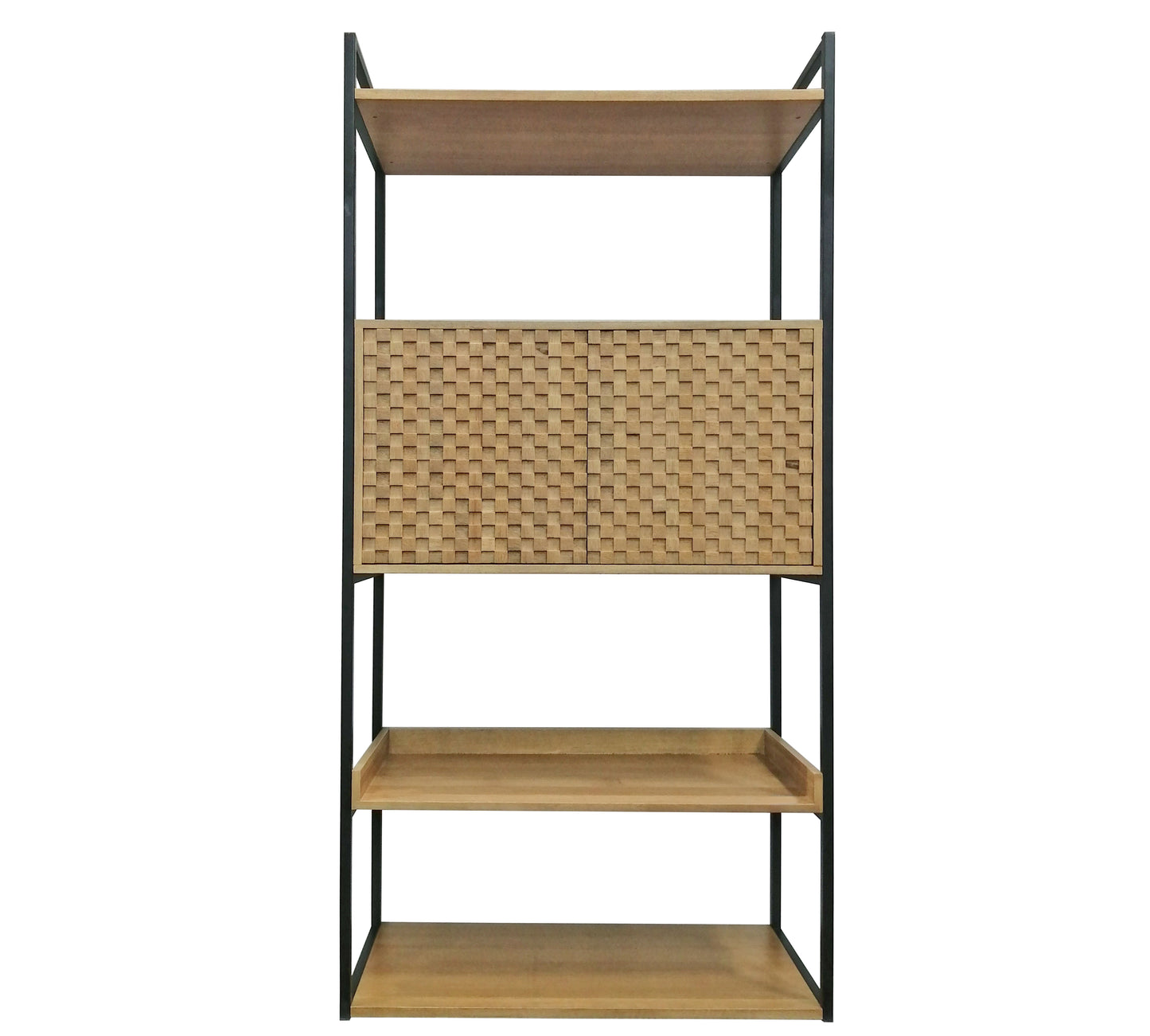 Ραφιέρα με ντουλάπι και 4 ράφια, Υ.180cm