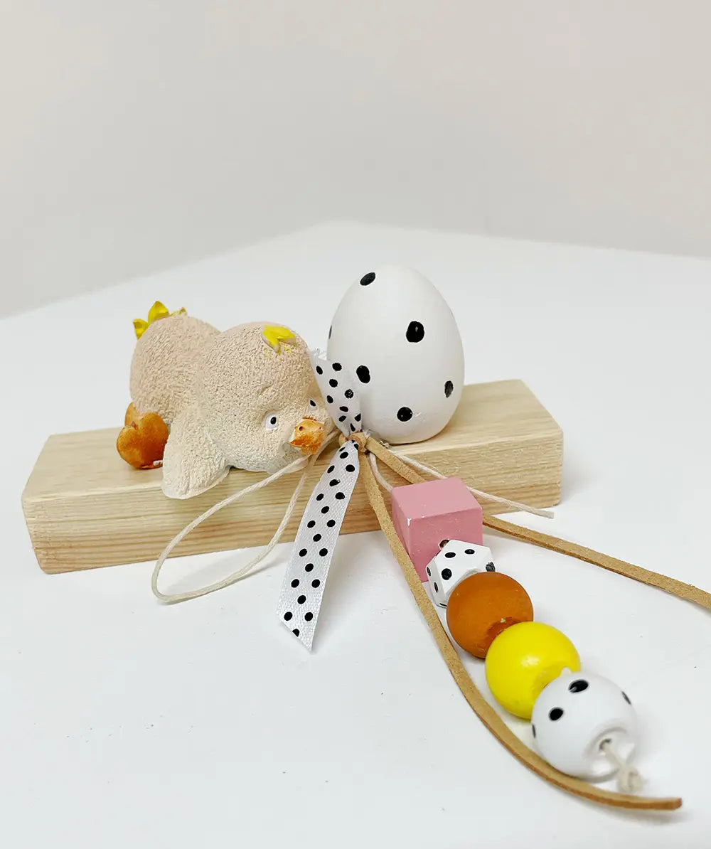 ΔΙΑΚΟΣΜΗΤΙΚΟ ΠΑΠΑΚΙ ΚΙΤΡΙΝΟ MANAKOU - ΠΑΣΧ26-Π05-34