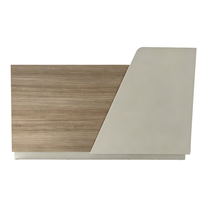Γραφείο reception Kalu pakoworld σε oak-μπεζ απόχρωση 180x60x105εκ