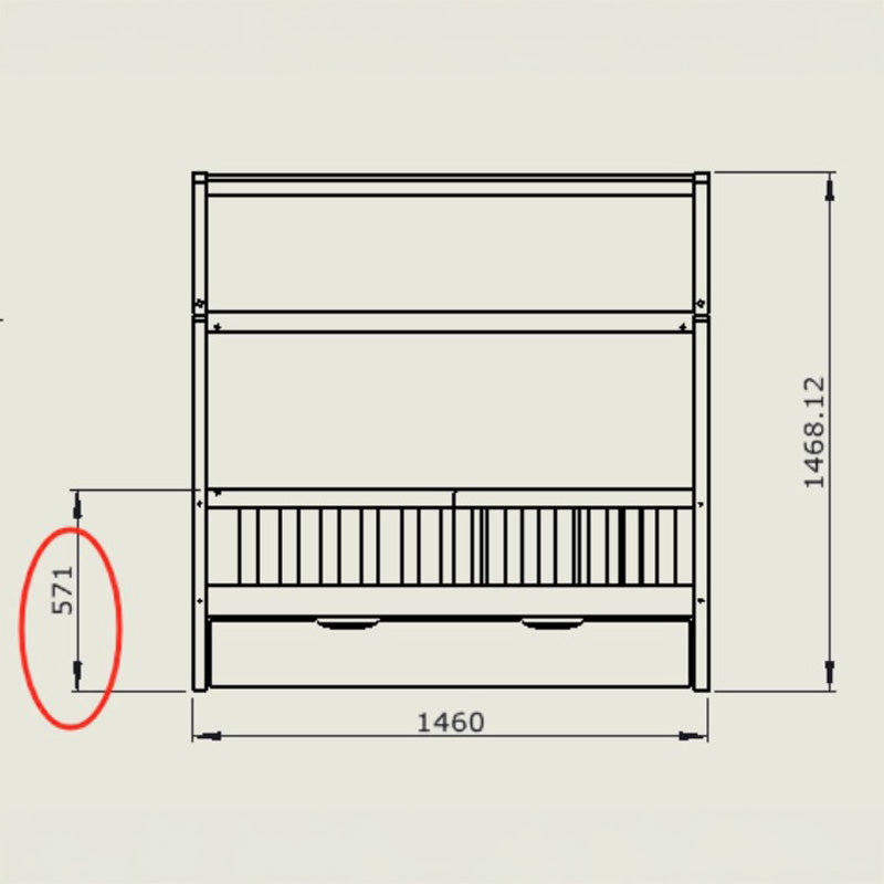 Παιδικό κρεβάτι Bendina τ. Montessori με συρτάρι pakoworld ξύλο πεύκου σε φυσική απόχρωση 70x140εκ