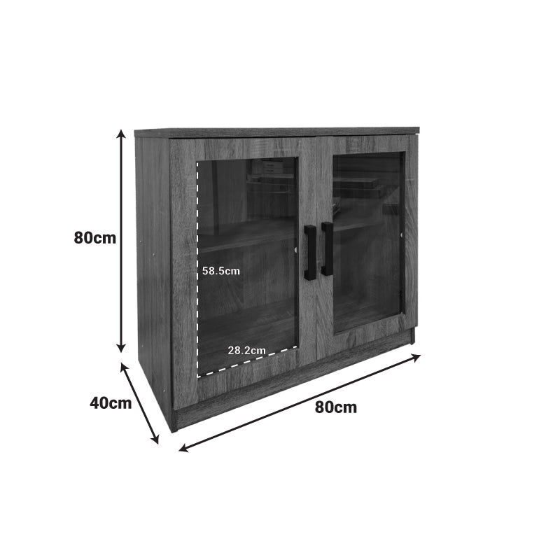 Παπουτσοθήκη-ντουλάπι Sapato pakoworld σε oak απόχρωση 80x40x80εκ