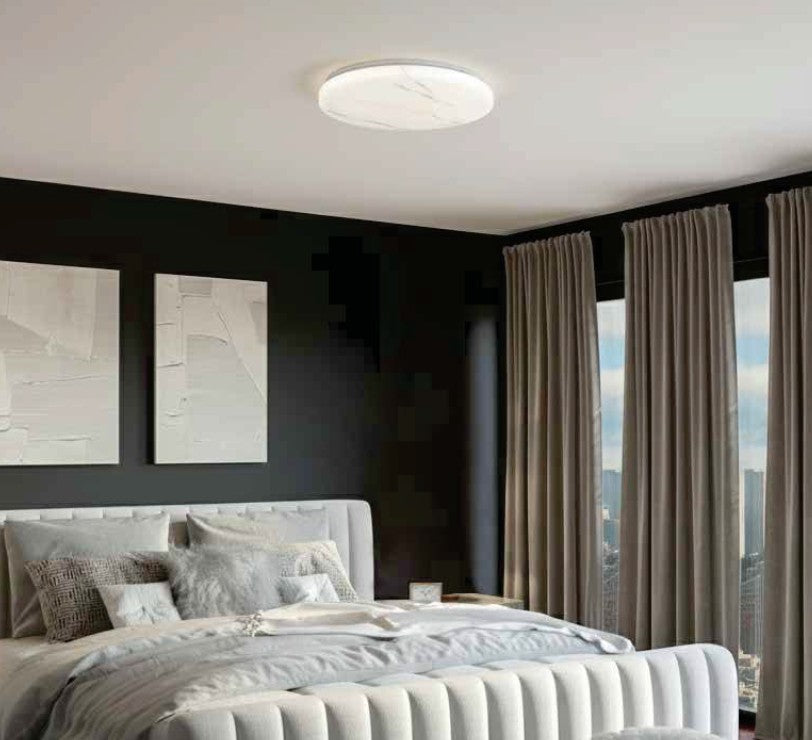 InLight Πλαφονιέρα οροφής LED 27W 4cct από λευκό ακρυλικό D:40cm (42050-B-Λευκό)