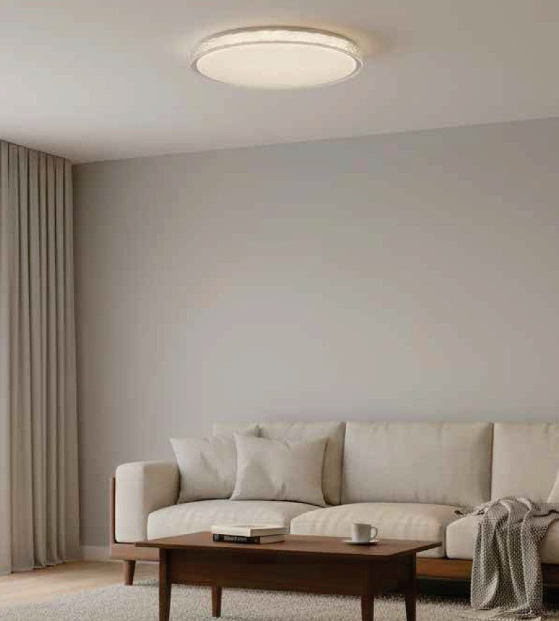 InLight Πλαφονιέρα οροφής LED 36W 4cct από λευκό ακρυλικό D:50cm (42051-Α)