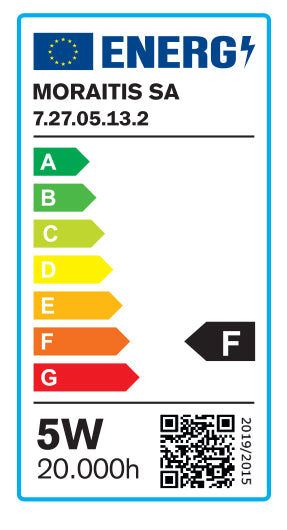 InLight E27 LED Filament G45 5watt Φυσικό Λευκό (7.27.05.13.2)