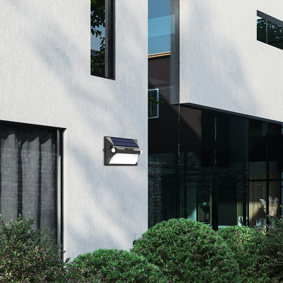 it-Lighting Teal LED 10W Solar Outdoor Wall Lamp Black D:255 x 181mm (80207111S)