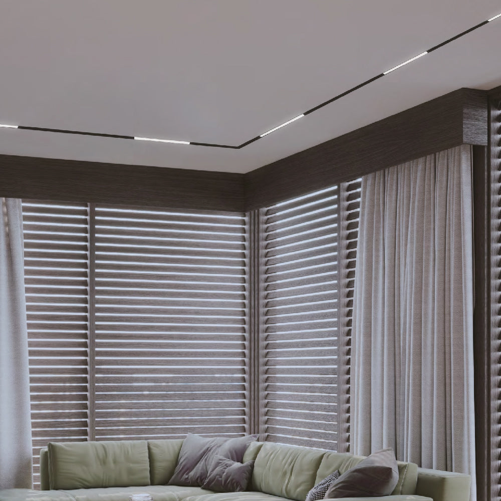 Inlight Γραμμικό φωτιστικό LED 6W 3000K για μαγνητική Mini ράγα σε μαύρη απόχρωση D:30cmx1,6cm (TMM0041-Black)