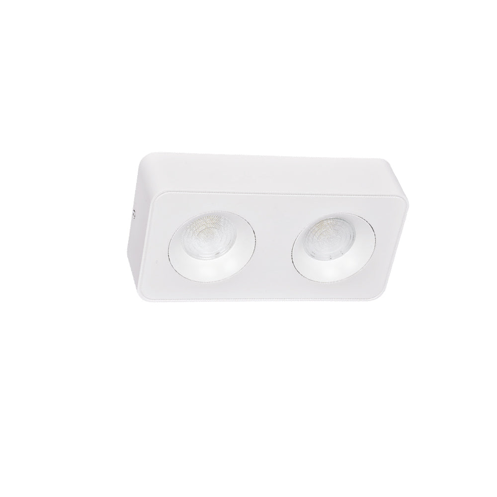 Inlight Downlight Mounted σποτ 2*8W 3CCT σε λευκή απόχρωση (X00270W)