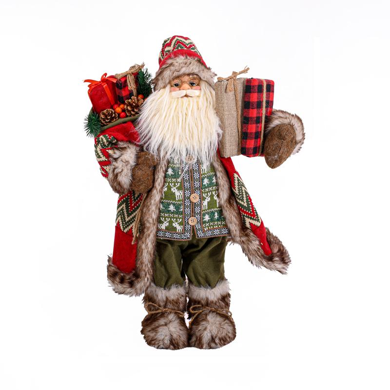 ΧΡΙΣΤΟΥΓΕΝΝΙΑΤΙΚΗ ΦΙΓΟΥΡΑ ΑΓΙΟΣ ΒΑΣΙΛΗΣ FYLLIANA FL36046 ΚΟΚΚΙΝΟ ΧΡΩΜΑ 60εκ