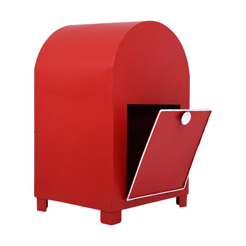 ΧΡΙΣΤΟΥΓΕΝΝΙΑΤΙΚΟ ΜΕΤΑΛΛΙΚΟ ΔΙΑΚΟΣΜΗΤΙΚΟ ΓΡΑΜΜΑΤΟΚΙΒΩΤΙΟ Fylliana FL025 ΚΟΚΚΙΝΟ-ΛΕΥΚΟ 23x20x36εκ