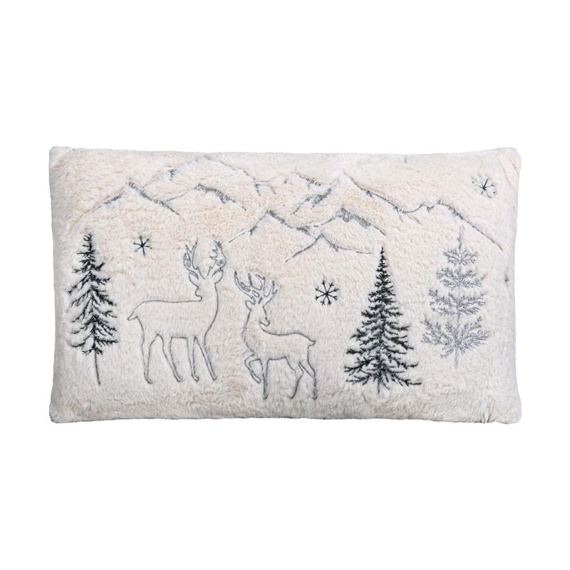 ΔΙΑΚΟΣΜΗΤΙΚΟ ΧΡΙΣΤΟΥΓΕΝΝΙΑΤΙΚΟ ΜΑΞΙΛΑΡΙ Fylliana FL045 ΛΕΥΚΟ-ΠΡΑΣΙΝΟ 30x50x5εκ