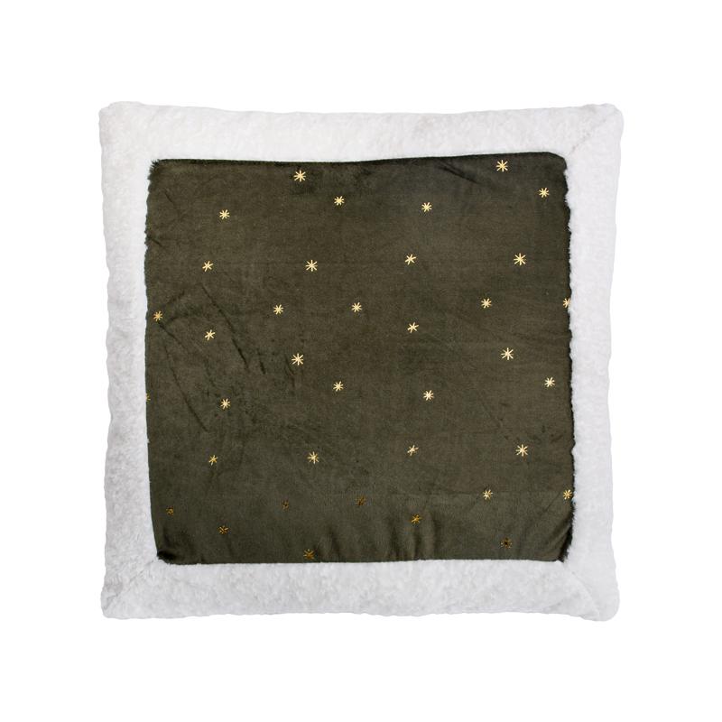 ΔΙΑΚΟΣΜΗΤΙΚΟ ΧΡΙΣΤΟΥΓΕΝΝΙΑΤΙΚΟ ΜΑΞΙΛΑΡΙ Fylliana FL314 ΠΡΑΣΙΝΟ-ΛΕΥΚΟ-ΧΡΥΣΟ 45x45x5εκ