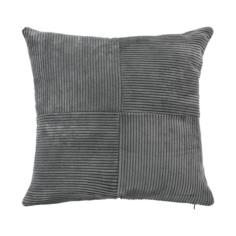 ΔΙΑΚΟΣΜΗΤΙΚΟ ΜΑΞΙΛΑΡΙ Fylliana Parallel ΣΚΟΥΡΟ ΓΚΡΙ ΧΡΩΜΑ 43x43x10εκ