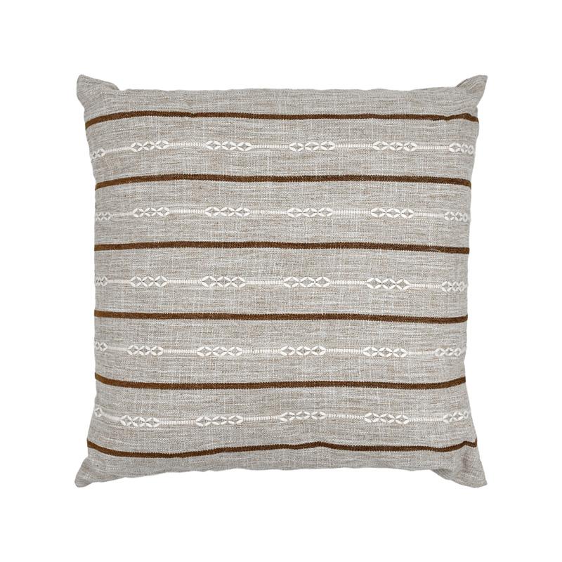 ΔΙΑΚΟΣΜΗΤΙΚΟ ΜΑΞΙΛΑΡΙ Fylliana ΜΠΕΖ-ΚΑΦΕ ΡΙΓΑ 45x45εκ