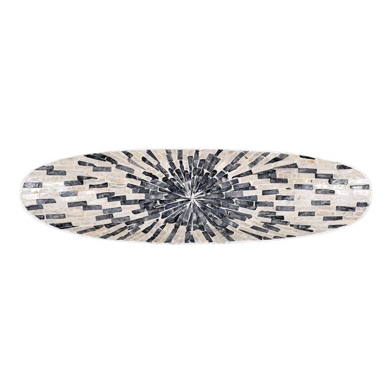 ΔΙΑΚΟΣΜΗΤΙΚΟ ΜΠΩΛ BAMBOO-ΚΟΧΥΛΙ Fylliana FL01 ΓΚΡΙ-ΛΕΥΚΟ ΧΡΩΜΑ 54x15x7εκ