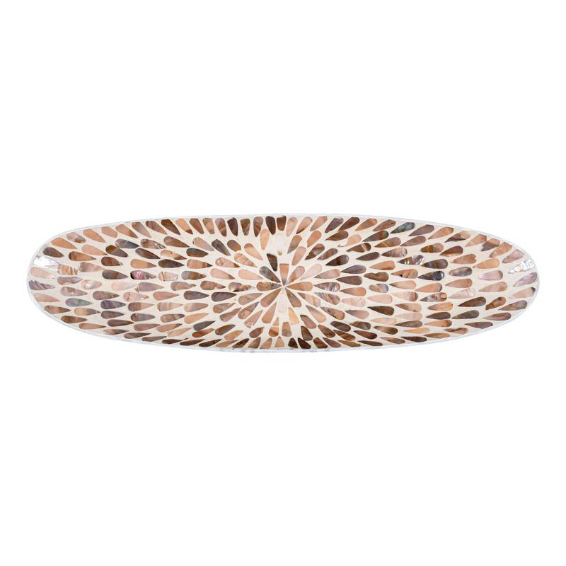 ΔΙΑΚΟΣΜΗΤΙΚΟ ΜΠΩΛ BAMBOO-ΚΟΧΥΛΙ TEAR DROP Fylliana FL01 ΜΠΕΖ-ΚΑΦΕ-ΛΕΥΚΟ ΧΡΩΜΑ 54x15x7εκ