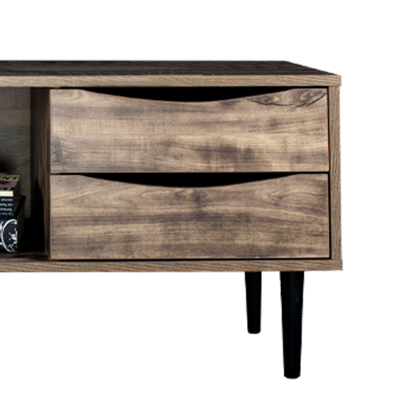 ΕΠΙΠΛΟ ΤΗΛΕΟΡΑΣΗΣ Fylliana "Home" ΜΑΥΡΟ ΜΕ GREY OAK 120x40x45εκ