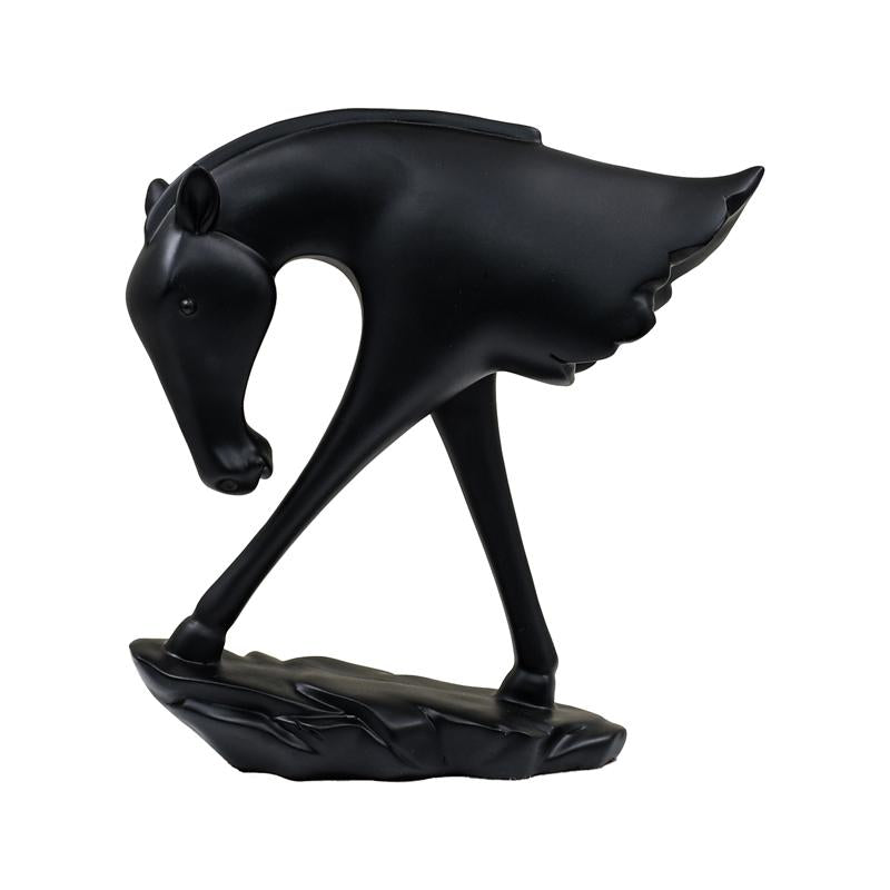 ΕΠΙΤΡΑΠΕΖΙΑ ΔΙΑΚΟΣΜΗΤΙΚΗ ΦΙΓΟΥΡΑ "Horse" Fylliana FL7217 ΜΑΥΡΟ ΧΡΩΜΑ 20x6x21εκ