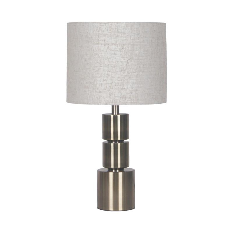 ΕΠΙΤΡΑΠΕΖΙΑ ΛΑΜΠΑ Fylliana FL24500 ΜΕΤΑΛΛΙΚΗ ΑΣΗΜΙ ΧΡΩΜΑ 26x49εκ Ε27