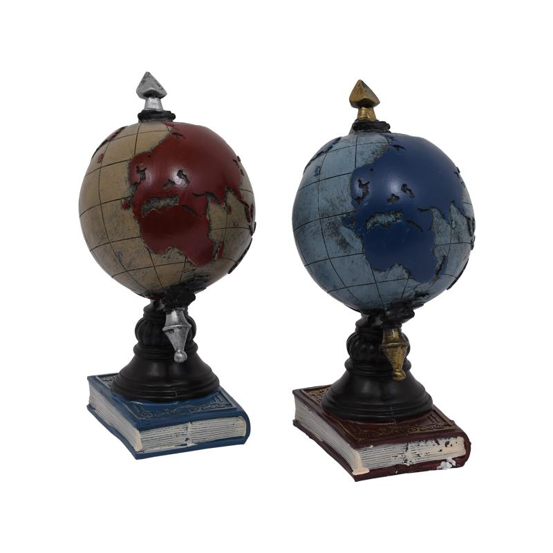 ΕΠΙΤΡΑΠΕΖΙΟ ΔΙΑΚΟΣΜΗΤΙΚΟ "ΥΔΡΟΓΕΙΟΣ ΣΦΑΙΡΑ" 1/2 ΜΠΛΕ-ΚΟΚΚΙΝΟ sls