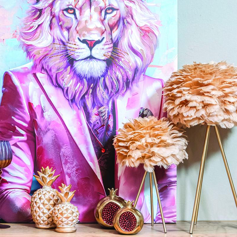 ΕΠΙΤΡΑΠΕΖΙΟ ΦΩΤΙΣΤΙΚΟ Fylliana FL2104 ΧΡΥΣΟ-ΜΠΕΖ ΧΡΩΜΑ Ε27 40x62εκ