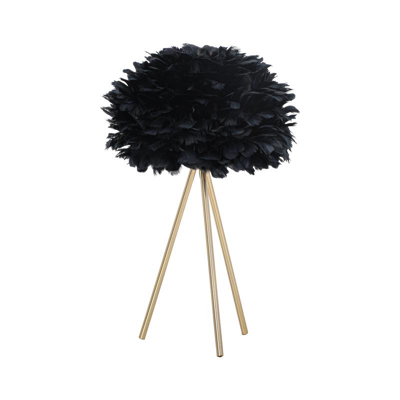 ΕΠΙΤΡΑΠΕΖΙΟ ΦΩΤΙΣΤΙΚΟ ΜΕ ΦΤΕΡΑ Fylliana ΧΡΥΣΟ-ΜΑΥΡΟ ΧΡΩΜΑ 30x42εκ