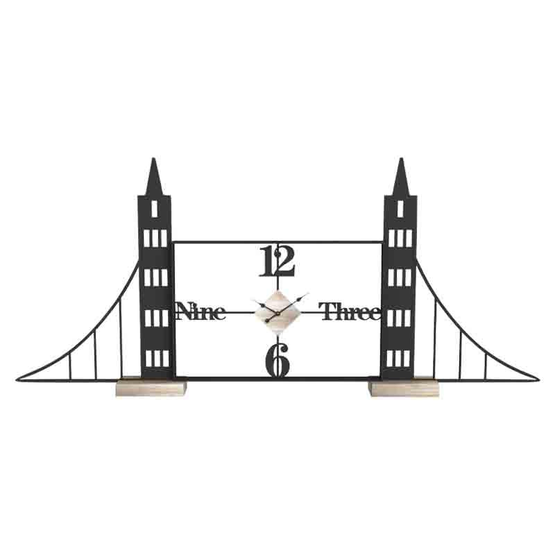 ΕΠΙΤΡΑΠΕΖΙΟ ΡΟΛΟΙ Fylliana "Bridge" NATURE ΞΥΛΟ-ΜΕΤΑΛΛΟ 50x8x30εκ sls