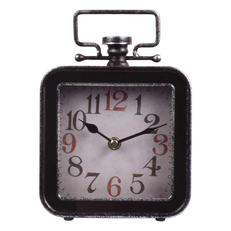 ΕΠΙΤΡΑΠΕΖΙΟ ΡΟΛΟΙ Fylliana "Lantern" ΜΕΤΑΛΛΙΚΟ ΜΑΥΡΟ ΧΡΩΜΑ 15x5x21.5εκ sls