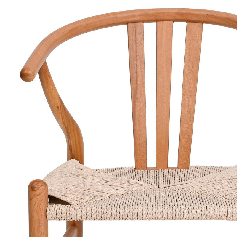 ΚΑΡΕΚΛΑ ΑΠΟ ΜΑΣΙΦ ΞΥΛΟ ΟΞΙΑΣ ΜΕ ΜΠΡΑΤΣΑ Fylliana " Aspen" ΦΥΣΙΚΟ ΧΡΩΜΑ 52x56x76εκ