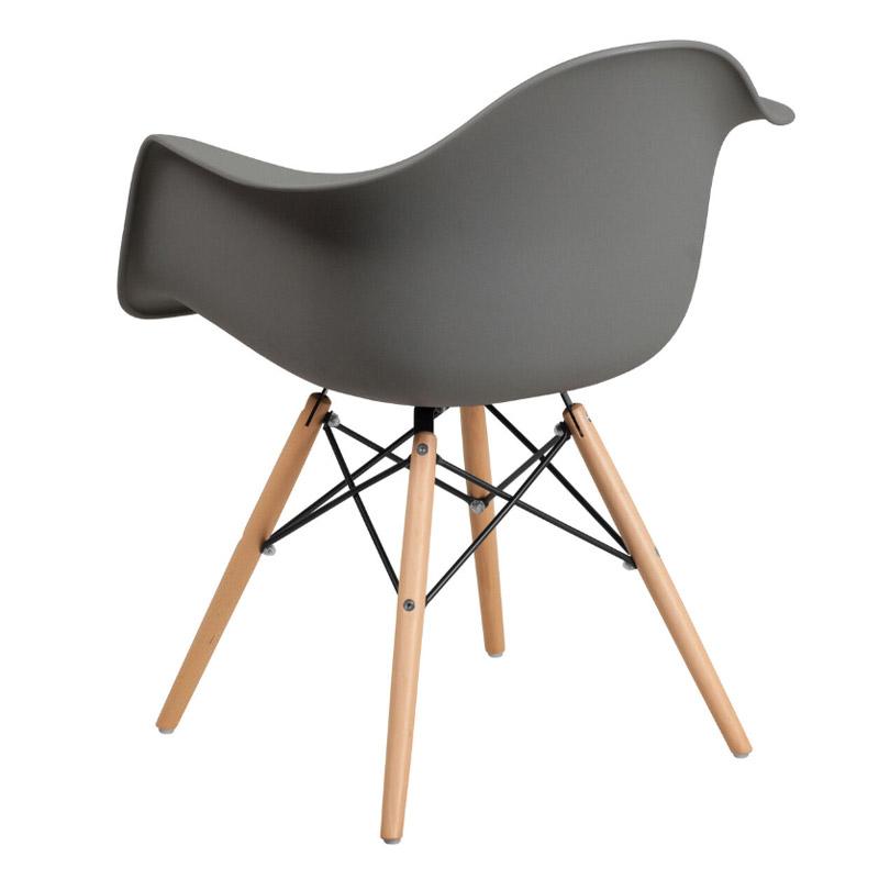 ΚΑΡΕΚΛΑ Fylliana Casual ΓΚΡΙ ΚΑΘΙΣΜΑ ΜΕ ΦΥΣΙΚΑ ΠΟΔΙΑ 65x64x79εκ