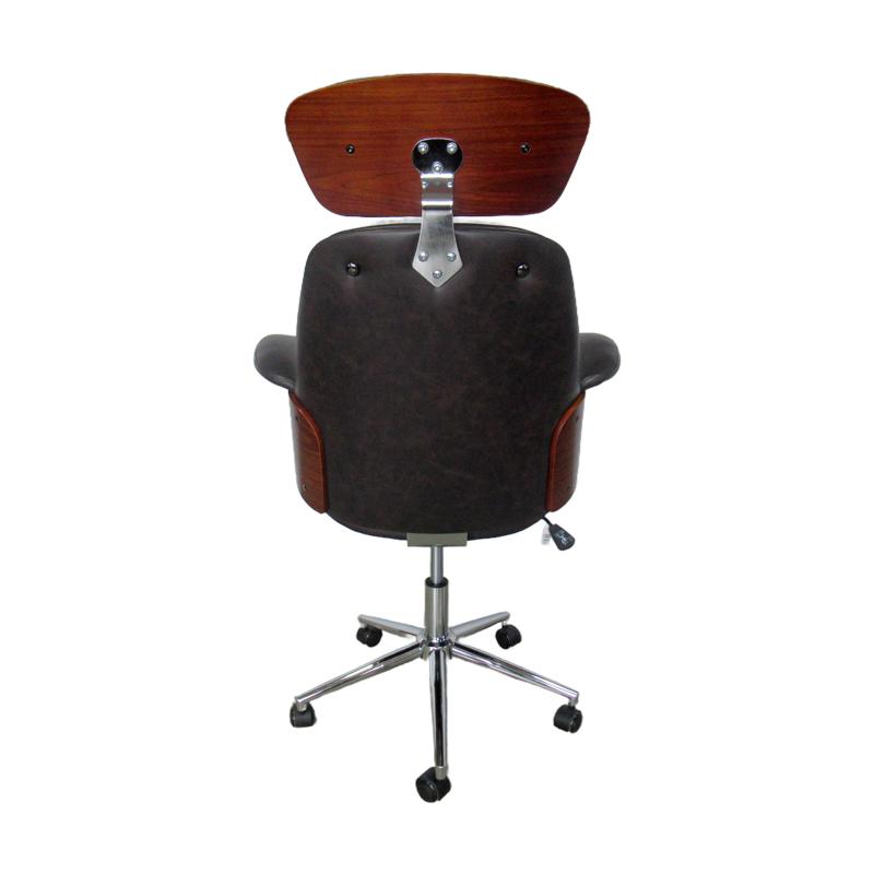 ΚΑΡΕΚΛΑ ΓΡΑΦΕΙΟΥ ΔΙΕΥΘΥΝΤΗ Fylliana FL921 ΓΚΡΙ ΤΕΧΝΟΔΕΡΜΑ ΜΕ ΚΑΡΥΔΙ ΞΥΛΟ 68x68x125εκ