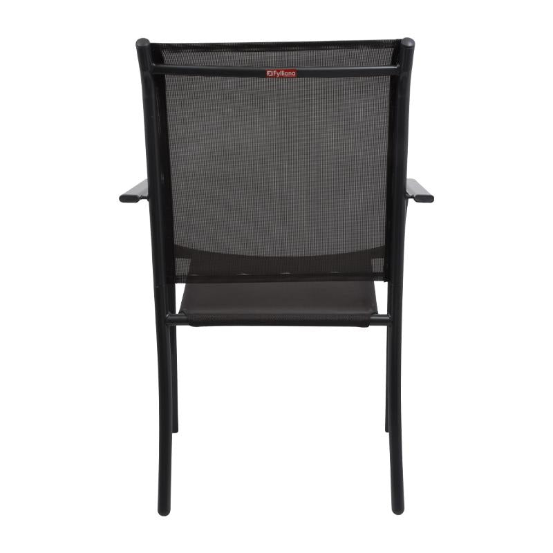 ΚΑΡΕΚΛΑ TEXTILENE Fylliana ΓΚΡΙ STEEL 65x55,5x86,5εκ