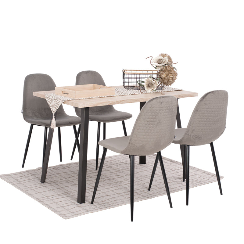 ΚΑΡΕΚΛΑ ΤΡΑΠΕΖΑΡΙΑΣ Fylliana 274 ΓΚΡΙ 45x50x88εκ