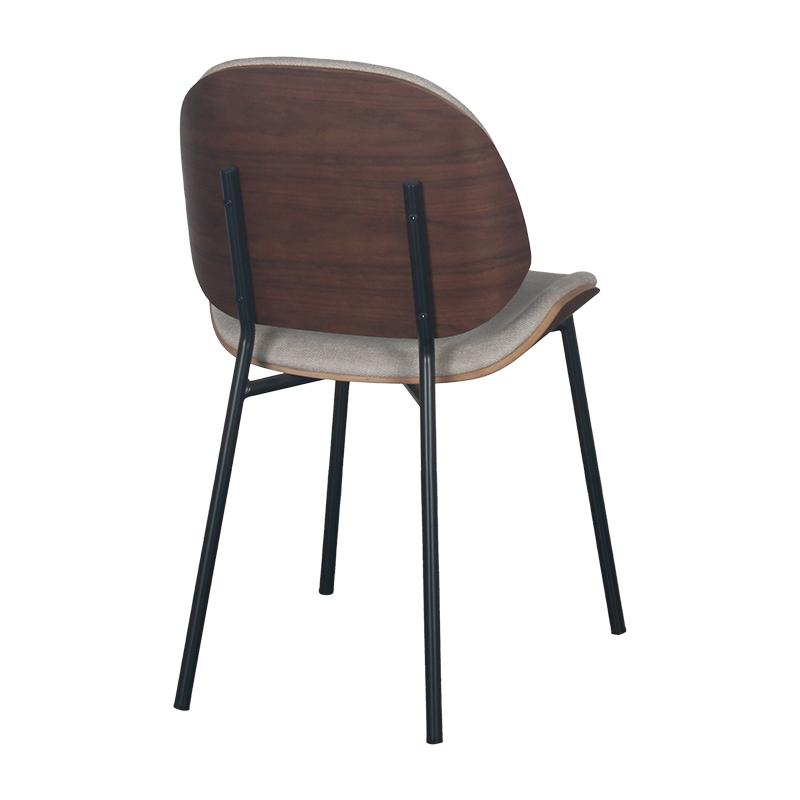 ΚΑΡΕΚΛΑ ΤΡΑΠΕΖΑΡΙΑΣ Fylliana 1584 ΚΡΕΜ ΥΦΑΣΜΑ ΜΕ ΜΑΥΡΑ ΜΕΤΑΛΛΙΚΑ ΠΟΔΙΑ 46x55x82εκ