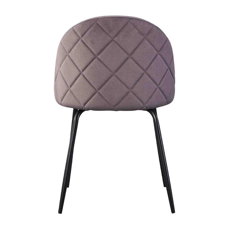 ΚΑΡΕΚΛΑ ΤΡΑΠΕΖΑΡΙΑΣ Fylliana "Amelia" ΓΚΡΙ ΒΕΛΟΥΔΟ ΥΦΑΣΜΑ ΜΕ ΜΕΤΑΛΛΙΚΑ ΠΟΔΙΑ 51x52,5x82,5εκ itk