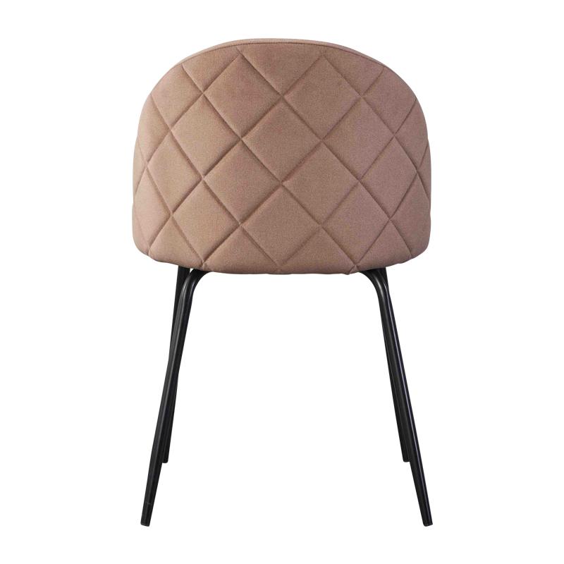 ΚΑΡΕΚΛΑ ΤΡΑΠΕΖΑΡΙΑΣ Fylliana "Amelia" ΚΑΦΕ ΒΕΛΟΥΔΟ ΥΦΑΣΜΑ ΜΕ ΜΕΤΑΛΛΙΚΑ ΠΟΔΙΑ 51x52,5x82,5εκ itk