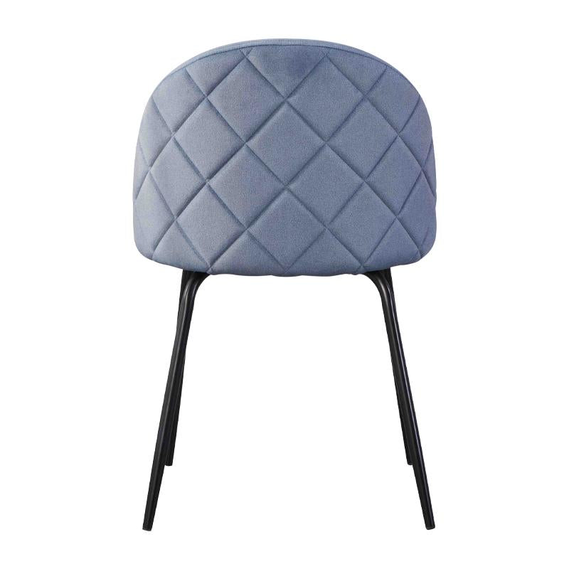 ΚΑΡΕΚΛΑ ΤΡΑΠΕΖΑΡΙΑΣ Fylliana "Amelia" RAF ΒΕΛΟΥΔΟ ΥΦΑΣΜΑ ΜΕ ΜΕΤΑΛΛΙΚΑ ΠΟΔΙΑ 51x52,5x82,5εκ itk