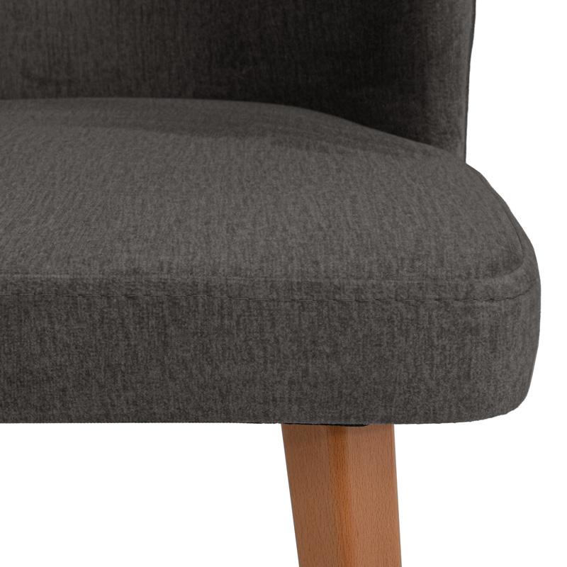 ΚΑΡΕΚΛΑ ΤΡΑΠΕΖΑΡΙΑΣ Fylliana New Melanie ΥΦΑΣΜΑ ΓΚΡΙ ΧΡΩΜΑ 46x48x93εκ