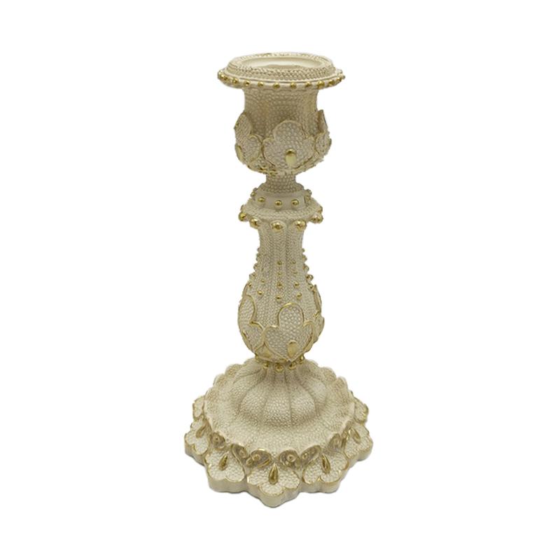 ΚΗΡΟΠΗΓΙΟ Fylliana Leaf ΧΡΥΣΟ ΧΡΩΜΑ 10x10x20εκ sls