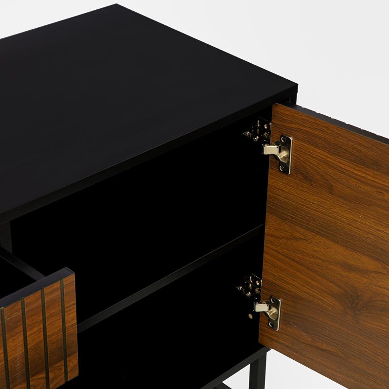 ΚΟΜΟΤΑ-ΜΠΟΥΦΕΣ Fylliana FL2405 ΜΑΥΡΟ-ΚΑΦΕ ΧΡΩΜΑ 150x40x75εκ