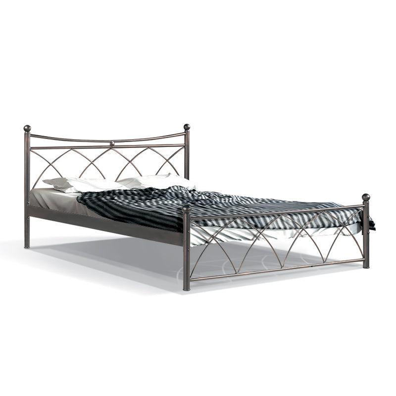 ΚΡΕΒΑΤΙ ΣΙΔΕΡΕΝΙΟ Fylliana ΚΑΦΕ HERMES 150x200εκ